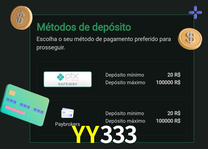 O cassino YY333 oferece uma grande variedade de métodos de pagamento